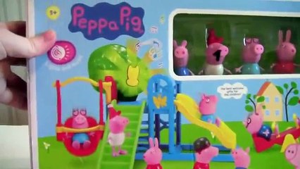 Влог Даша: Свинка Пеппа игрушка и ее друзья на детской плащадке. Toys Peppa pig.
