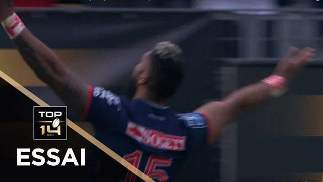 TOP 14 - Essai Lolagi VISINIA 2 (FCG) - Grenoble - Oyonnax - Access match - Saison 2017/2018