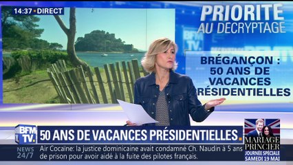 Le couple Macron en week-end au fort de Brégançon