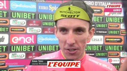 Yates «Ce sera plus sélectif demain» - Cyclisme - Giro