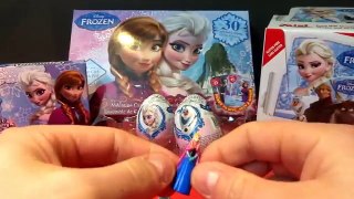 Kinder Surprise Eggs Disney FROZEN 2 Elsa Olaf RARE SNOWMAN La Reine des Neiges 2 Oeuf surprise