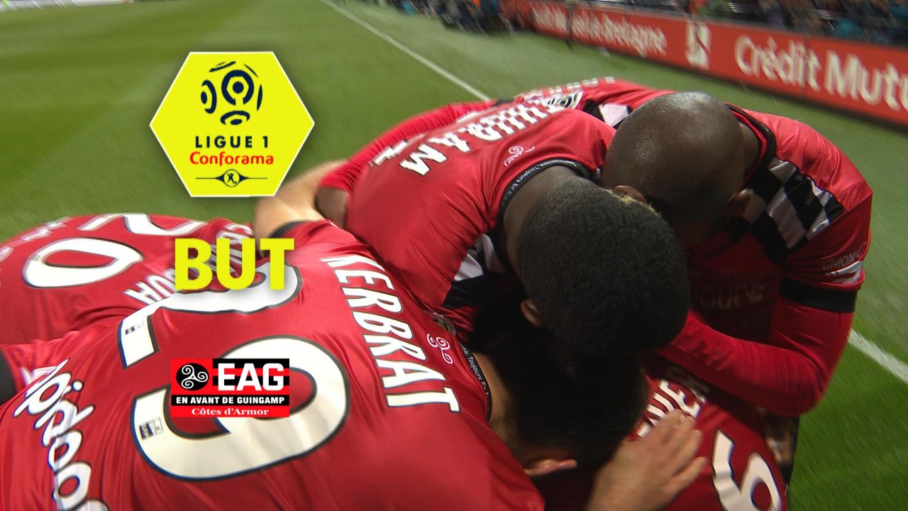 But Jimmy BRIAND (70ème pen) / EA Guingamp - Olympique de Marseille - (3-3) - (EAG-OM) / 2017-18