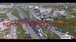 Report TV - Mosbindje civile, opozita e drejtuar nga Basha bllokon rrugën në Vorë/ Pamjet me dron