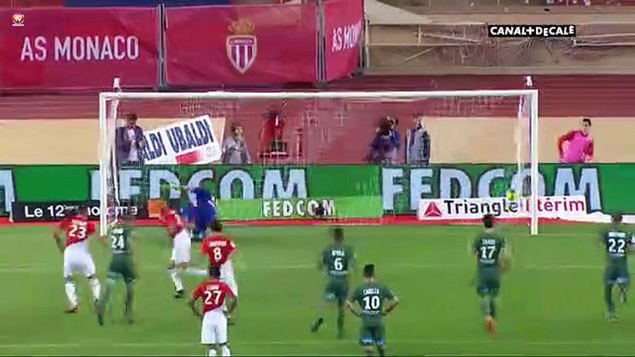 Résumé Monaco 1 - 0 ASSE Saint-Etienne but Fabinho (Penalty)