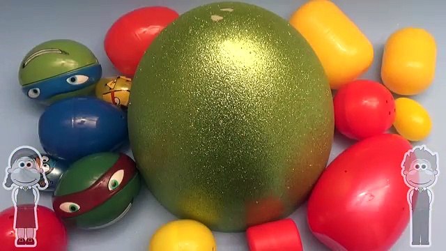 Learn Colours with Surprise Eggs! Mixing Primary Colours! Mixed in a HUGE JUMBO Egg!