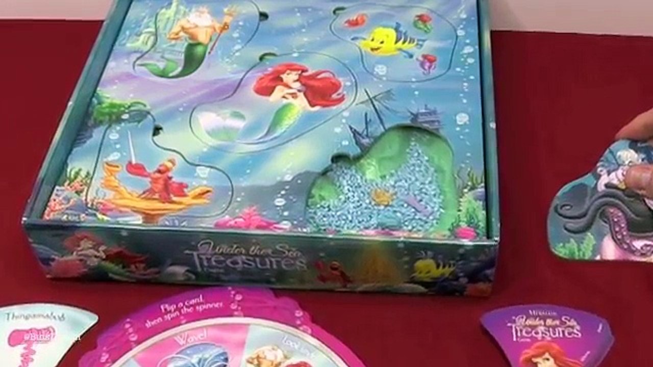 Bin Vs. Jon - The Little Mermaid Under the Sea Treasures Board Game! Who Will Win? | Bins Toy Bin