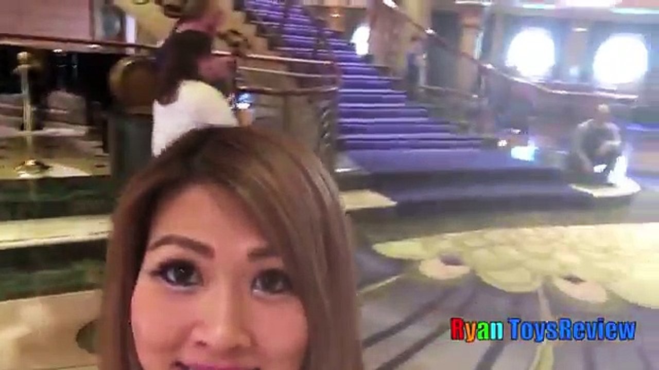 Disney Cruise Fantasy Family Fun Vacation Tour with Eggs Surprise Opening