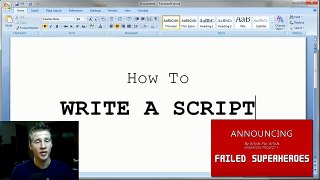 How to Write a Short Script
