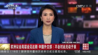[中国新闻]欧洲议会高层会见达赖 中国外交部：不会对此无动于衷 | CCTV-4