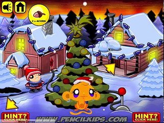 Monkey GO Happy Xmas Tree Walkthrough Hints