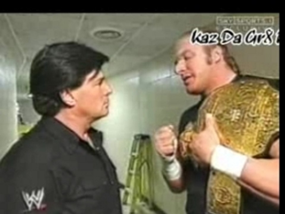 Triple H Talks To Eric Bischoff Backstage