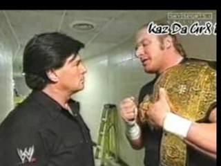 Triple H Talks To Eric Bischoff Backstage
