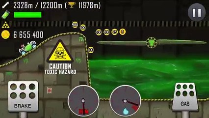 Hill Climb Racing - Nuclear Plant / Electric Car 14959m