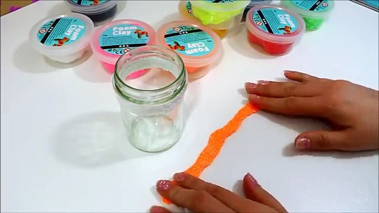 Wolkenschleim Foam Clay | 1. Versuch | Gefäß verzieren | Neue Bastelideen