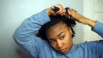 Curly Kinky Puff on Short Natural Hair