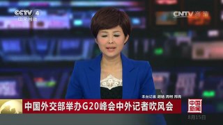 [中国新闻]中国外交部举办G20峰会中外记者吹风会 | CCTV-4