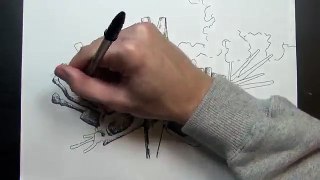 how to draw a thing with a bic pen. [speed edit]
