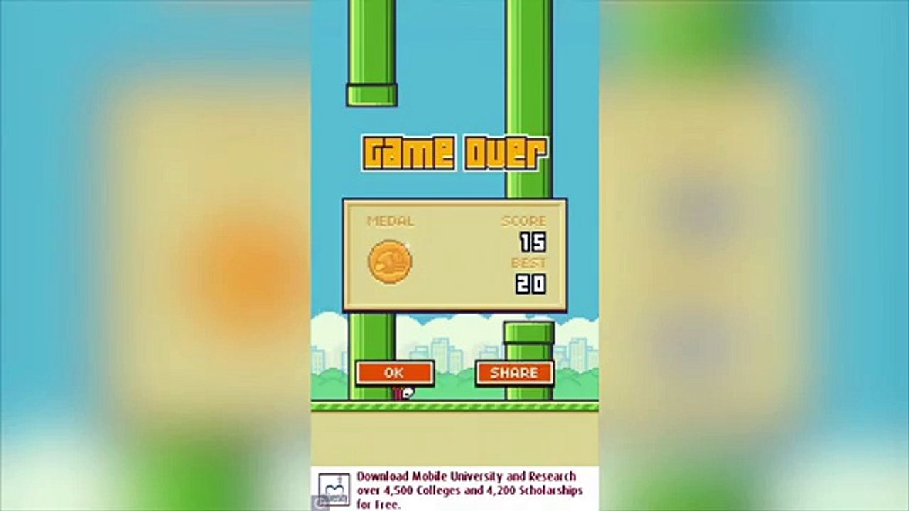 FLAPPY BIRD HIGH SCORE RECORD!!!