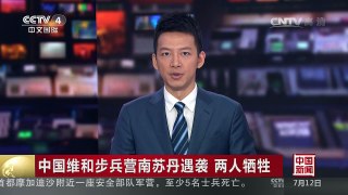 [中国新闻]中国维和步兵营南苏丹遇袭 两人牺牲：中方要求南苏丹严 | CCTV-4