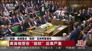 [中国新闻]英国：民调显示“脱欧”支持率暂领先 | CCTV-4