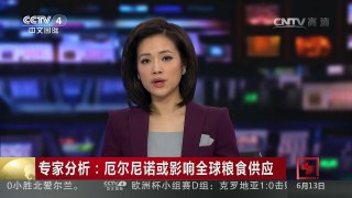 [中国新闻]专家分析：厄尔尼诺或影响全球粮食供应 | CCTV-4