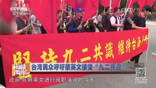 《海峡两岸》 20160527 台湾民众呼吁蔡英文接受“九二共识” | CCTV-4