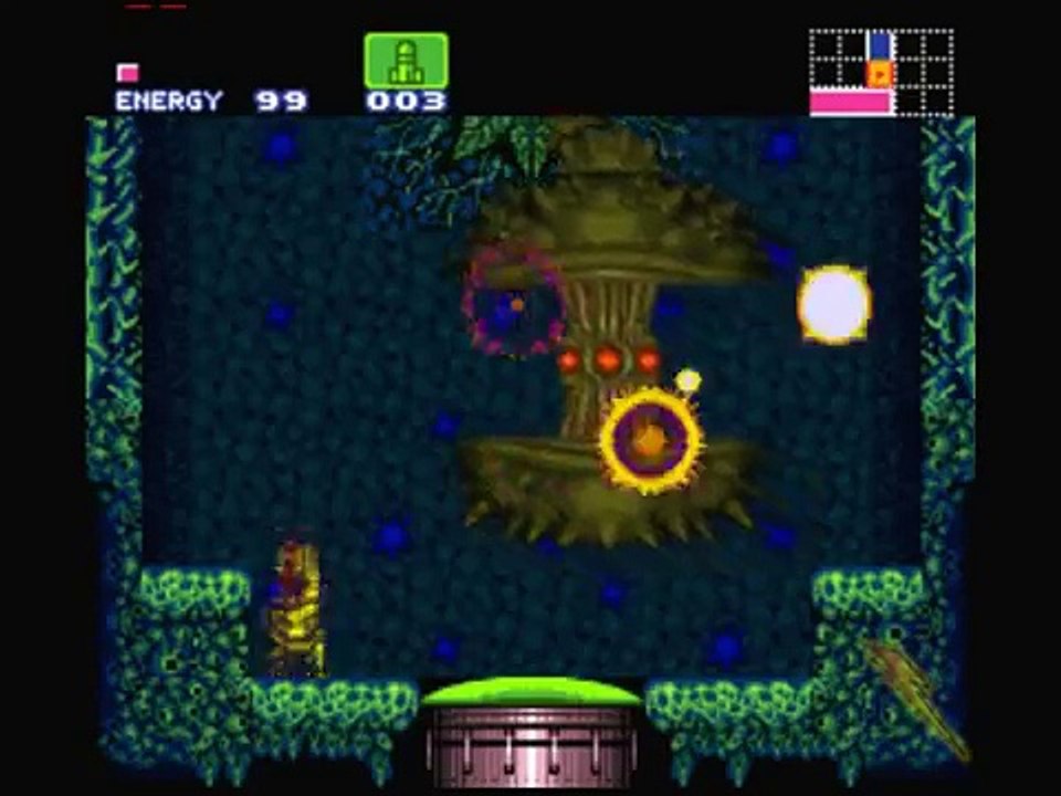 Super Metroid Walkthrough - Part 4 - Vs. Spore Spawn - Super Missiles - Charge Beam - Spazer
