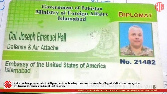 US Diplomat Drives Thru Red Light, Kills Motorcyclist In Pakistan - Denied Clearance To Leave The Country