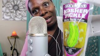 Pickle ASMR Eating Sounds Intense Crunch/Garlic