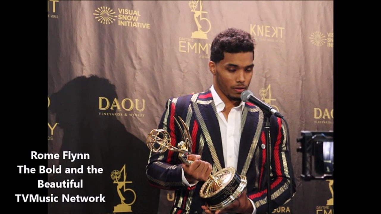 Daytime Emmy Awards 2018: Rome Flynn of The Bold and the Beautiful Backstage Interview