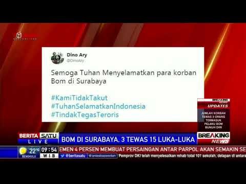 Ungkapan Duka Cita dan Kecaman Warnai Twitter atas Ledakan Bom Surabaya