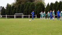 But de Bastien sur coup franc (Match U18AJC / FC Cany 2 le 12/05/2018)