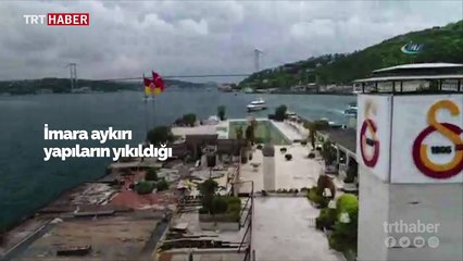 Galatasaray adasının son hali havadan görüntülendi