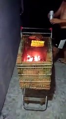 Brazilian Guy Makes DIY Portable Grill