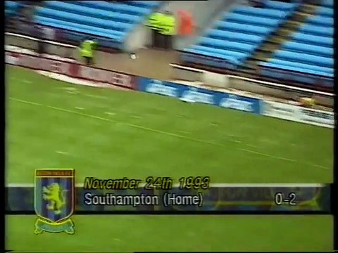 Aston Villa - Southampton 24-11-1993 Premier League