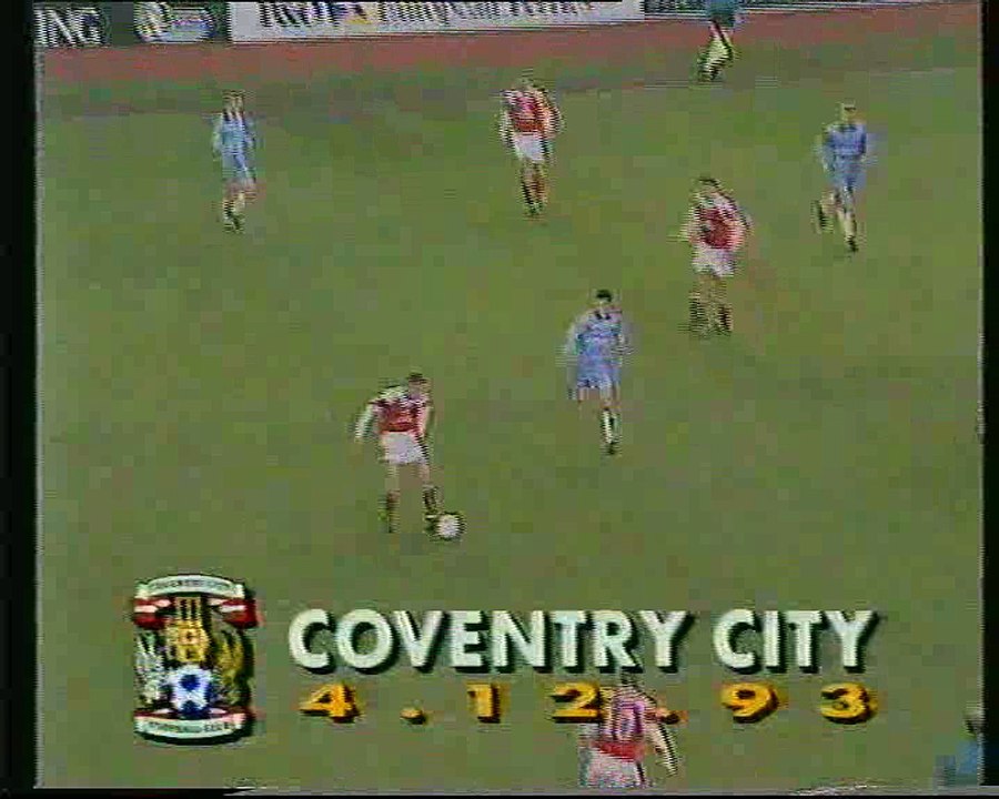 Coventry City - Arsenal 04-12-1993 Premier League