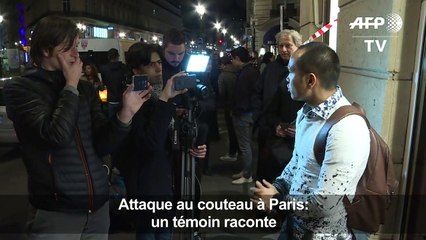 Attaque au couteau à Paris: un témoin raconte