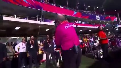 Umpire Ian Gould stopped Chris Gayle to bat