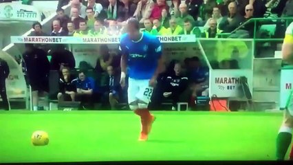 Bruno Alves Free kick Goal -  Hibernian vs Rangers 3-3  13.05.2018 (HD)
