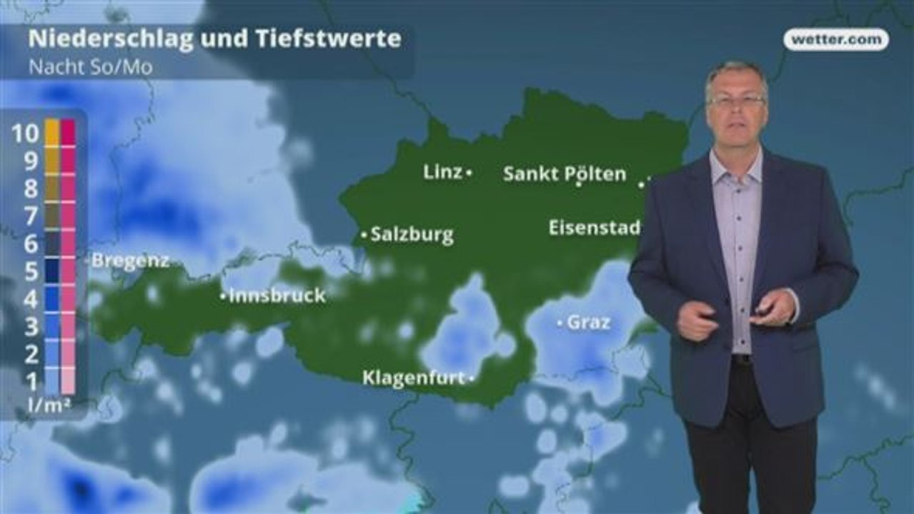Das Wetter in Österreich am 13. Mai 2018