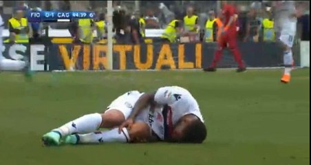 Veretout Red Card - Fiorentina vs Cagliari  0-1  13.05.2018 (HD)