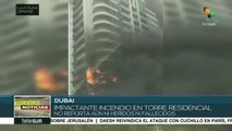 Incendio en torre residencial de Dubai no reporta heridos