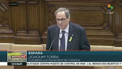 La CUP respaldó la investidura de Joaquim Torra en Cataluña