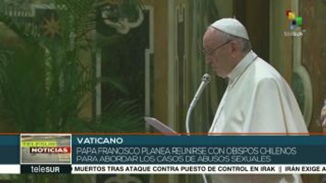 Papa abordará casos de abuso sexual en reunión con obispos chilenos
