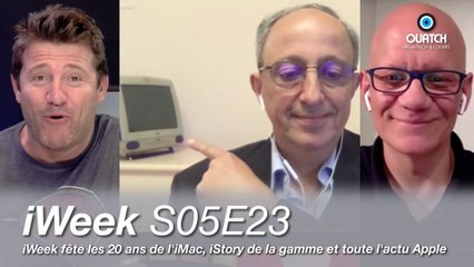 iWeek S05E23 : iWeek fête les 20 ans de l'iMac, iStory de la gamme et toute l'actu Apple