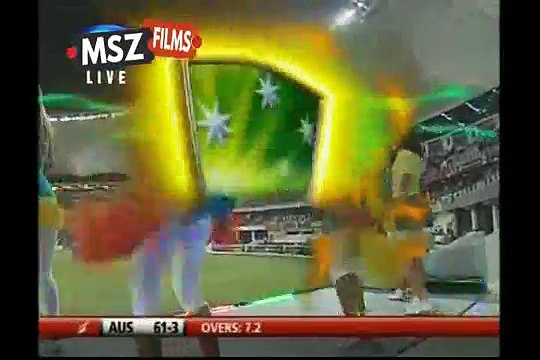 Magical over of Shahid Afridi against AUS in T20 worldcup 2009