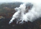 Kilauea Eruption Zone Seen from Hawaii National Guard Helicopter