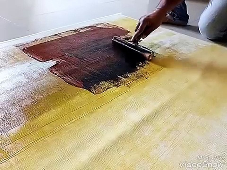 Acrylic abstr painting # demonstration # techniques # easy