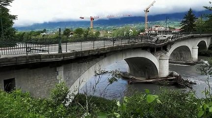 Albertville : explosion du pont Albertin