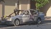 Report TV - Tritoli në Fier, pamje të reja të makinës së shkatërruar